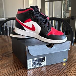Nike Kids Sneakers - Black, Red, White High-Tops